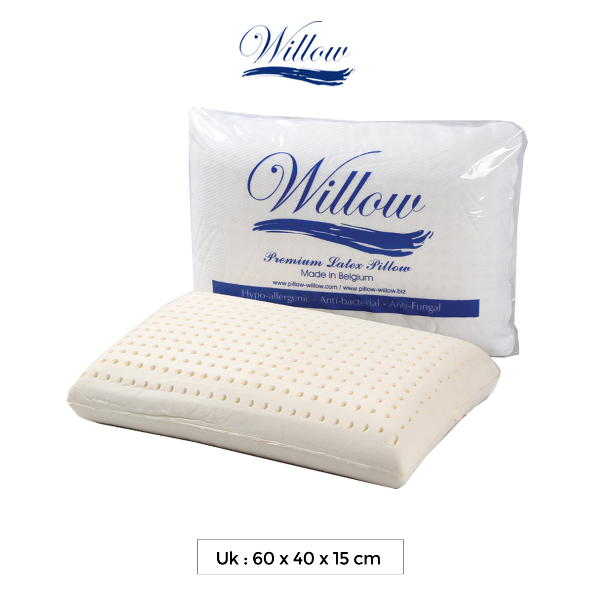 Willow Pillow Standard Latex 15cm